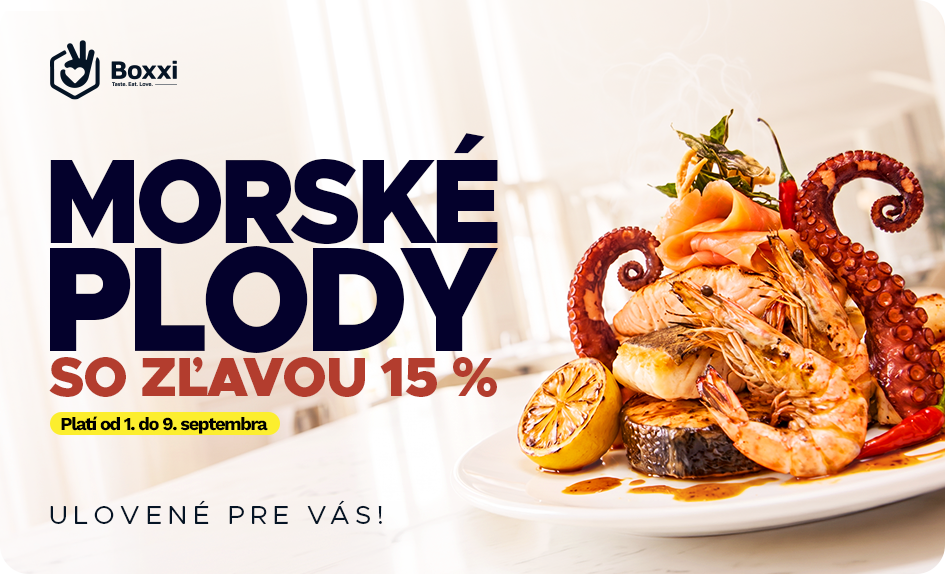 Morské plody so zľavou 15 %