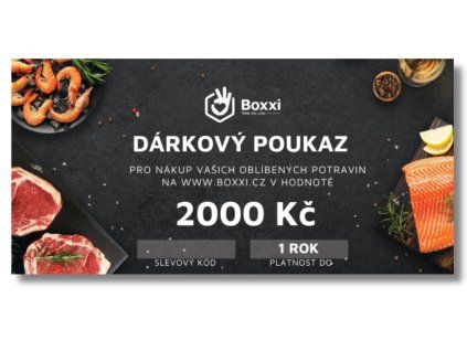 Dárkový poukaz 2000 Kč — Produktová fotografie