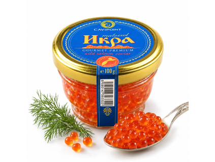 Jikry z divokého lososa Gorbuša 100g — Produktová fotografie