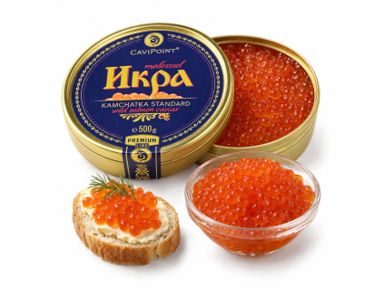 Jikry z divokého lososa Gorbuša 500g — Produktová fotografie