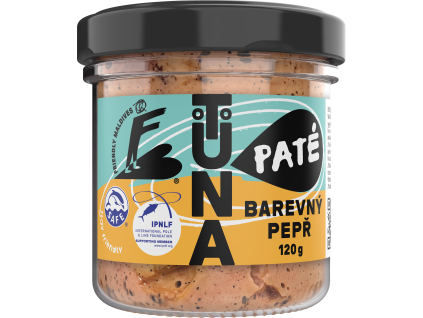 Friendly Maldives Tuna Paté s barevným pepřem 120g — Produktová fotografie