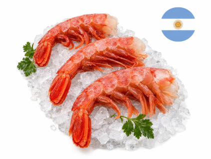 Krevety argentinské červené 16/20 bez hlavy 1kg — Produktová fotografie
