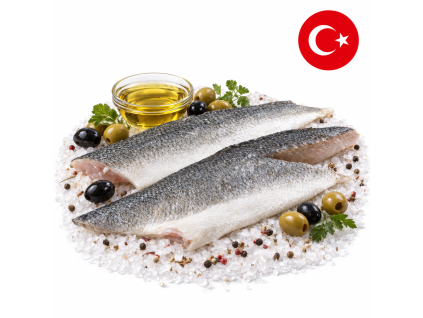 Vlk mořský filet,s kůží, bez kostí, 240g+ — Produktová fotografie