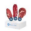 Turf & Turf Box plný steaku 1800g + ZDARMA Doprava, Box a dárek! — Původní grafika / dokument — zachováno